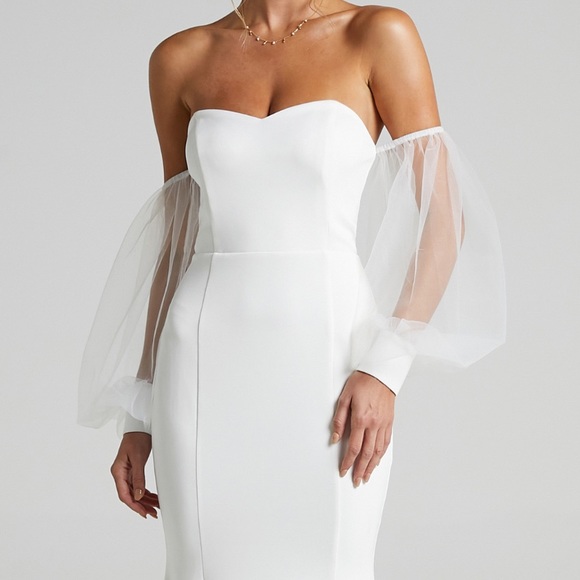 Showpo. Dresses & Skirts - MY WHOLE HEART GOWN IN WHITE